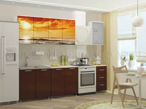 Кухня с фотопечатью Закат (разный размер) (Миф)