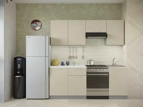 Кухня София 2,1м глянец ваниль ИЦ