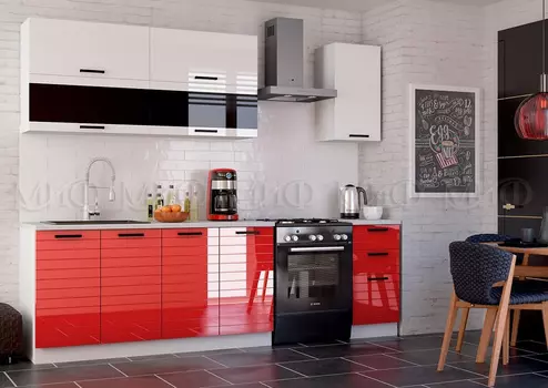 Кухня Техно-3 2.0 компоновка №2 (Миф)