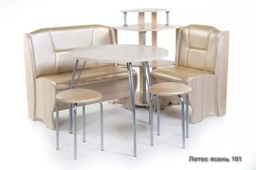 Кухонный уголок Лотос с полкой (разные расцветки) (Бител)