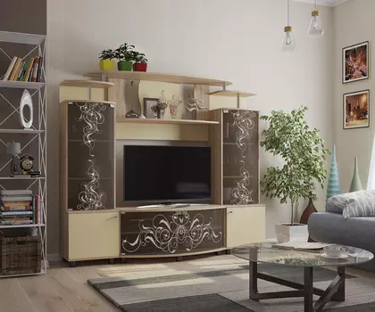 Мини-стенка Зефир люкс МЕБЕЛЬСОН