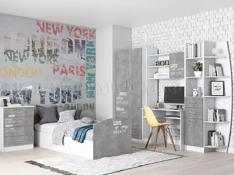 Модульная детская Лофт Юниор-2 (Миф)