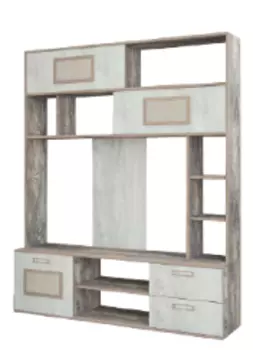 Модульная гостиная Невада бетон темный/бетон светлый (Термит)