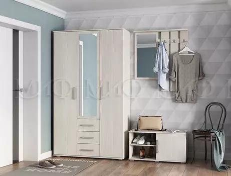 Модульная прихожая Белла (Сандал светлый) (Миф)