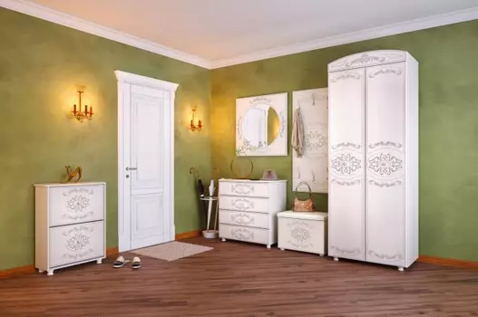 Модульная прихожая Каролина вудлайн кремовый (Олмеко)