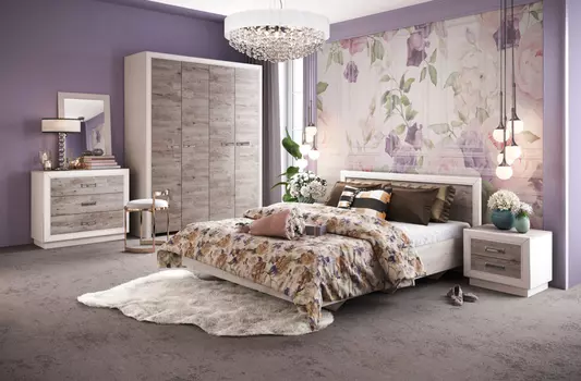 Модульная спальня Эстель 0738.10 (КМК)