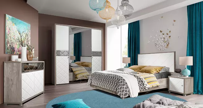 Модульная спальня Кристал 0650 (КМК)