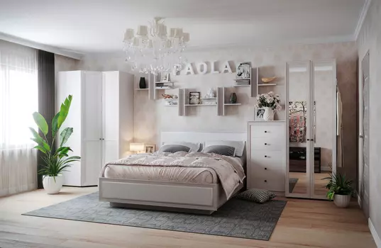 Модульная спальня Paola Ясень Анкор светлый (Глазов)