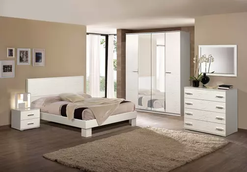 Модульная спальня Розалия вудлайн кремовый (Олмеко)