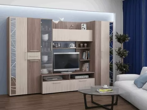 Модульная стенка Дарина (Мебель Плюс)