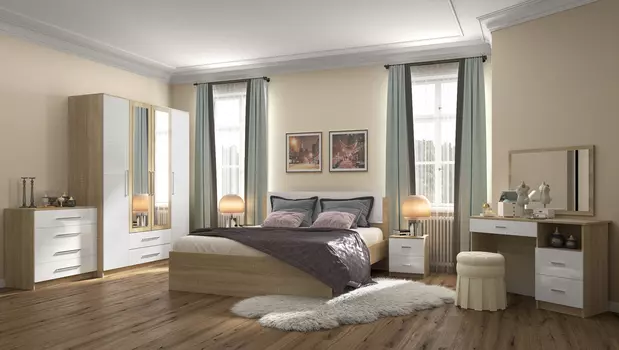 Модульный спальный гарнитур Бланка (НК мебель)