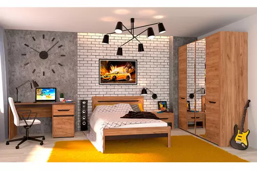 Молодежная комната Афина Дуб Крафт (Заречье)