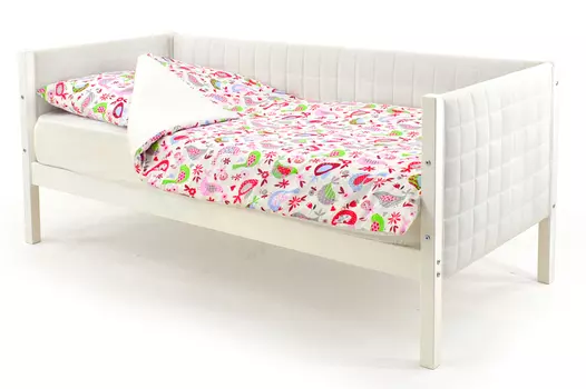 Мягкая детская кровать-тахта Skogen белый (Бельмарко)