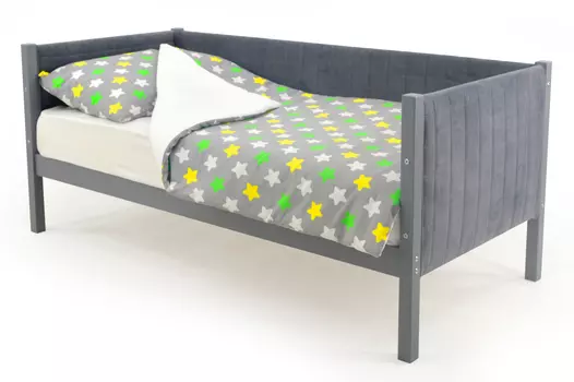Мягкая детская кровать-тахта Skogen графит (Бельмарко)