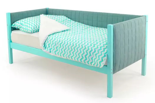 Мягкая детская кровать-тахта Skogen мятный (Бельмарко)