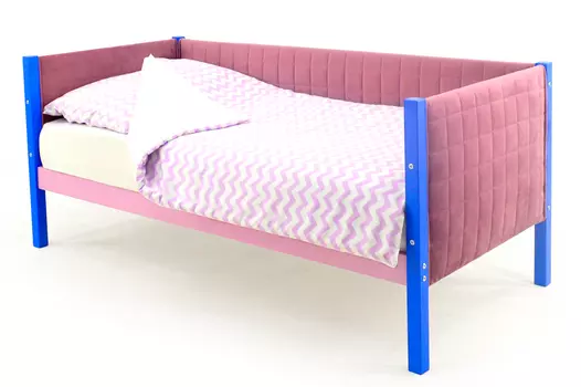 Мягкая детская кровать-тахта Skogen синий-лаванда (Бельмарко)