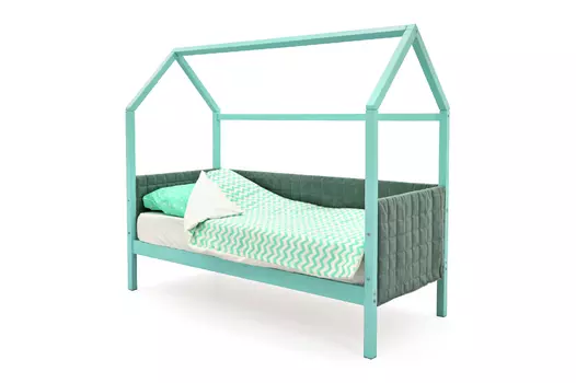 Мягкая кровать-домик Svogen мятный (Бельмарко)