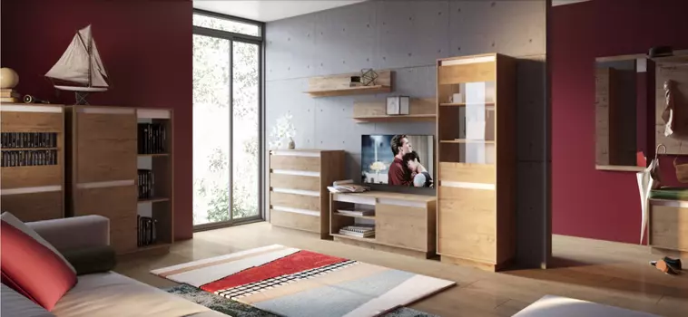 НАБОР ГОСТИНОЙ VIRGINIA (помодульно) ДУБ БУНРАТТИ СИЛ