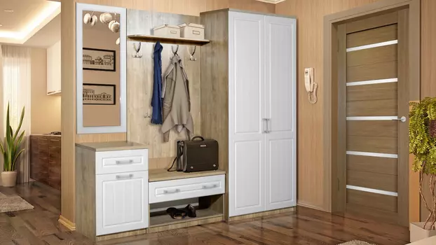 Набор мебели для прихожей Визит-17 (Прованс) (Марибель)