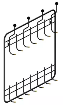 Настенная двухъярусная вешалка 800-К (Протон)