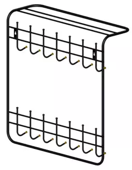 Настенная двухъярусная вешалка 800-П (Протон)