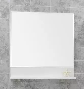 Настенное зеркало Инди 80 с полкой (Акватон)