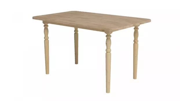 Обеденный стол из массива прямоугольный с резными ногами (Марибель)