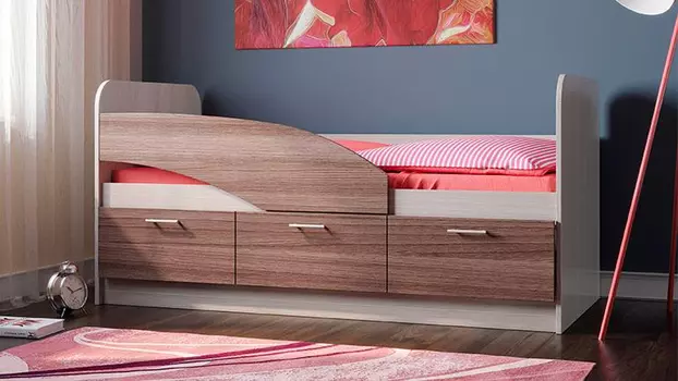 Односпальная кровать 06.222/06.223 (Олмеко)