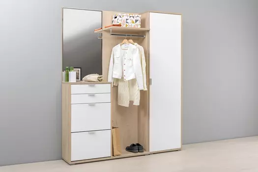 Открытый шкаф МЦН Нэкст 10.21 в прихожую (Моби)