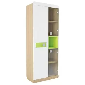 Пенал-стеллаж со стеклом Стиль 5.3 (Аквилон)