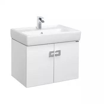 Подвесная тумба Оптима 70 с раковиной (Акватон)