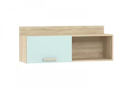 ПОЛКА С ДВЕРКОЙ АКВАРЕЛЬ НМ 011.38 ( цвет на выбор) СИЛ