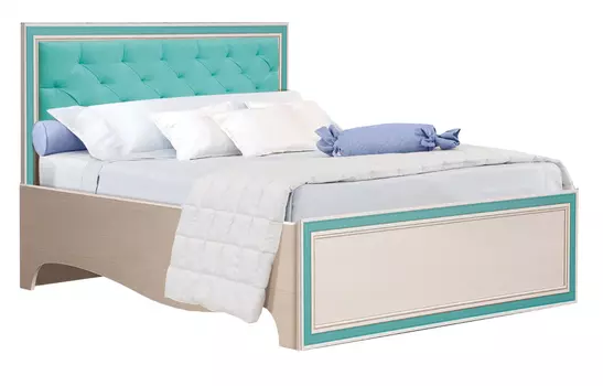 Полутороспальная кровать Патрисия-4 Миндаль (Олмеко)