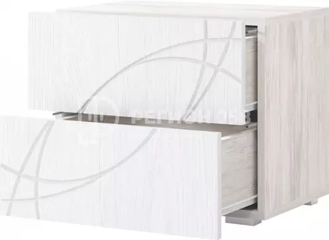 Прикроватная тумба Карина-10 с 2 ящиками (Регион 058)