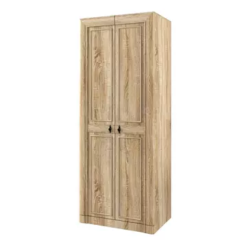 Шкаф 2-х створчатый 68 мдк 4.12 с полками и штангой (Корвет)