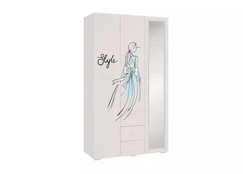 Шкаф 3-створчатый Гламур МЕБЕЛЬСОН