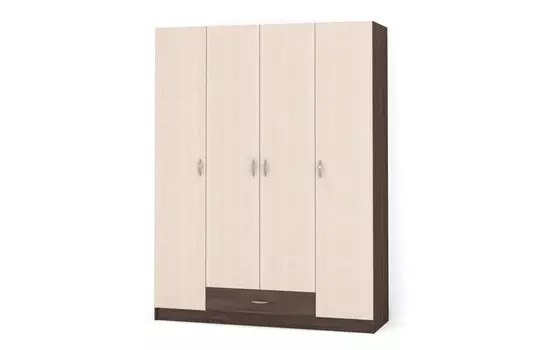 Шкаф 4-створчатый Рио-4.6 с 1 ящиком (Баронс)