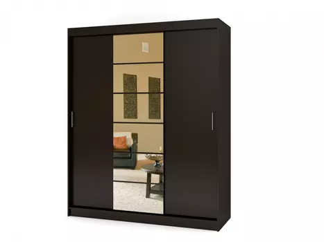 Шкаф купе Риф-3 зеркало вариант 1 (Баронс)