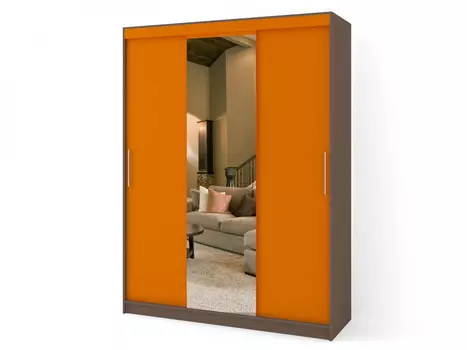 Шкаф купе Спектр-3 зеркало вариант 1 (Баронс)