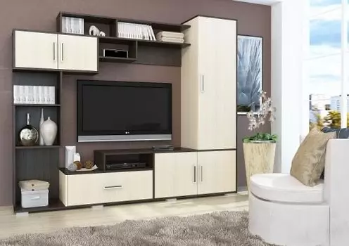 Стенка Пекин венге/дуб (Горизонт)