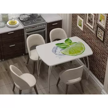 Стол кухонный бочонок с фотопечатью Лайм (Регион 058)