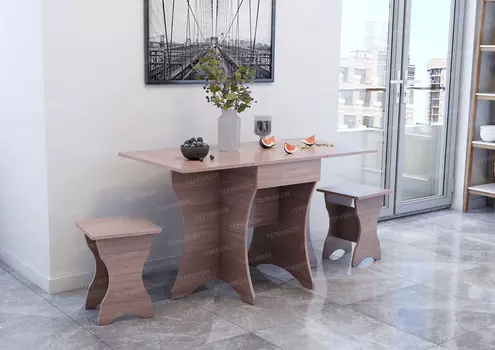 Стол кухонный раздвижной №2 (Террикон)