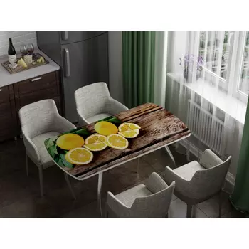 Стол кухонный раздвижной с фотопечатью Лимон (Регион 058)