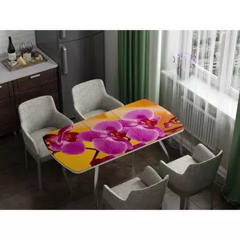 Стол кухонный раздвижной с фотопечатью Орхидея (Регион 058)