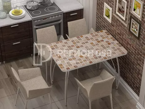 Стол нераздвижной с фотопечатью Мозаика (Регион 058)