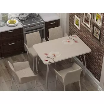 Стол нераздвижной с фотопечатью Нежность (Регион 058)