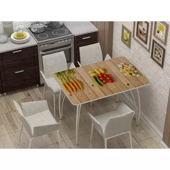 Стол нераздвижной с фотопечатью Овощи (Регион 058)