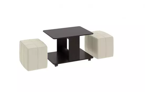 Стол журнальный с пуфиками Капри (ТриЯ)