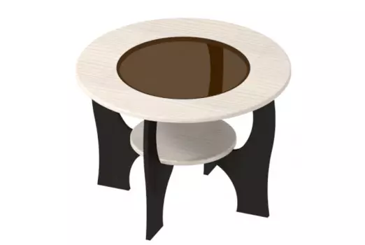 Стол журнальный СЖ-13 с тонированным стеклом (Премиум)