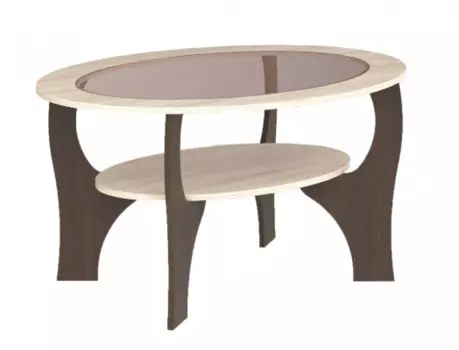 Стол журнальный СЖ-15 со стеклом (Премиум)